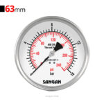 گیج فشار افقی 16bar سنگان مدل PG18/B براکت‌دار