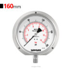 گیج فشار عمودی 200psi سنگان مدل PG18/C فلنج دار