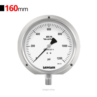 گیج فشار عمودی 1200psi سنگان مدل PG18/C
