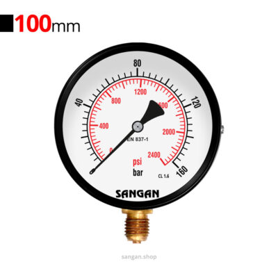 گیج فشار برنجی 160bar سنگان مدل PG1/A