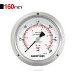 گیج فشار افقی 150psi مانوترم فلنج‌دار