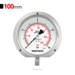 گیج فشار عمودی 16bar مانوترم فلنج دار