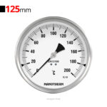 ترمومتر افقی 200 درجه طول 125mm مانوترم