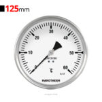 ترمومتر افقی 60 درجه طول 600 مانوترم