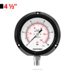 گیج فشار عمودی فنولیک 10bar مانوترم تابلویی