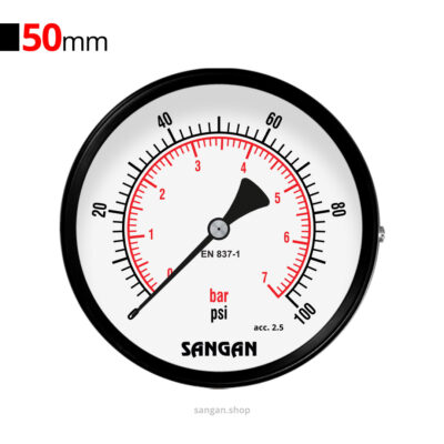 گیج فشار افقی 100psi سنگان مدل PG1/J