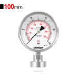 گیج فشار روغنی 25bar + دیافراگم سیل بهداشتی سنگان