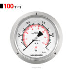 گیج فشار افقی 1bar مانوترم فلنج دار