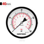 گیج فشار برنجی افقی 160psi مانوترم