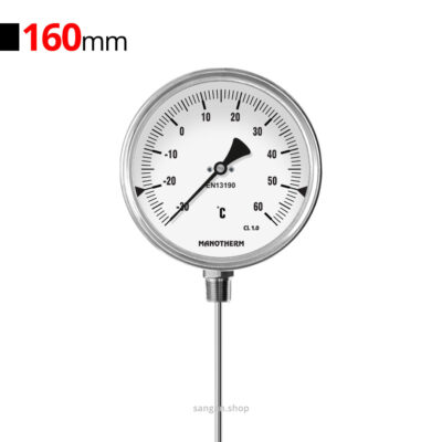 ترمومتر عمودی منفی 30 تا 60 درجه طول 150 مانوترم