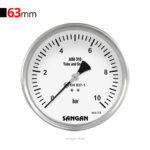 گیج فشار افقی 10bar سنگان مدل PG18/D