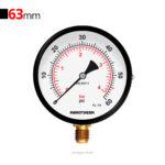 گیج فشار برنجی عمودی 60psi مانوترم
