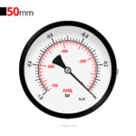 گیج فشار برنجی افقی وکیوم